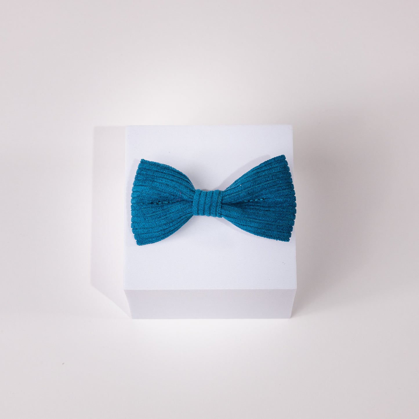 Luxury Barkley Blue Corduroy Bow Tie