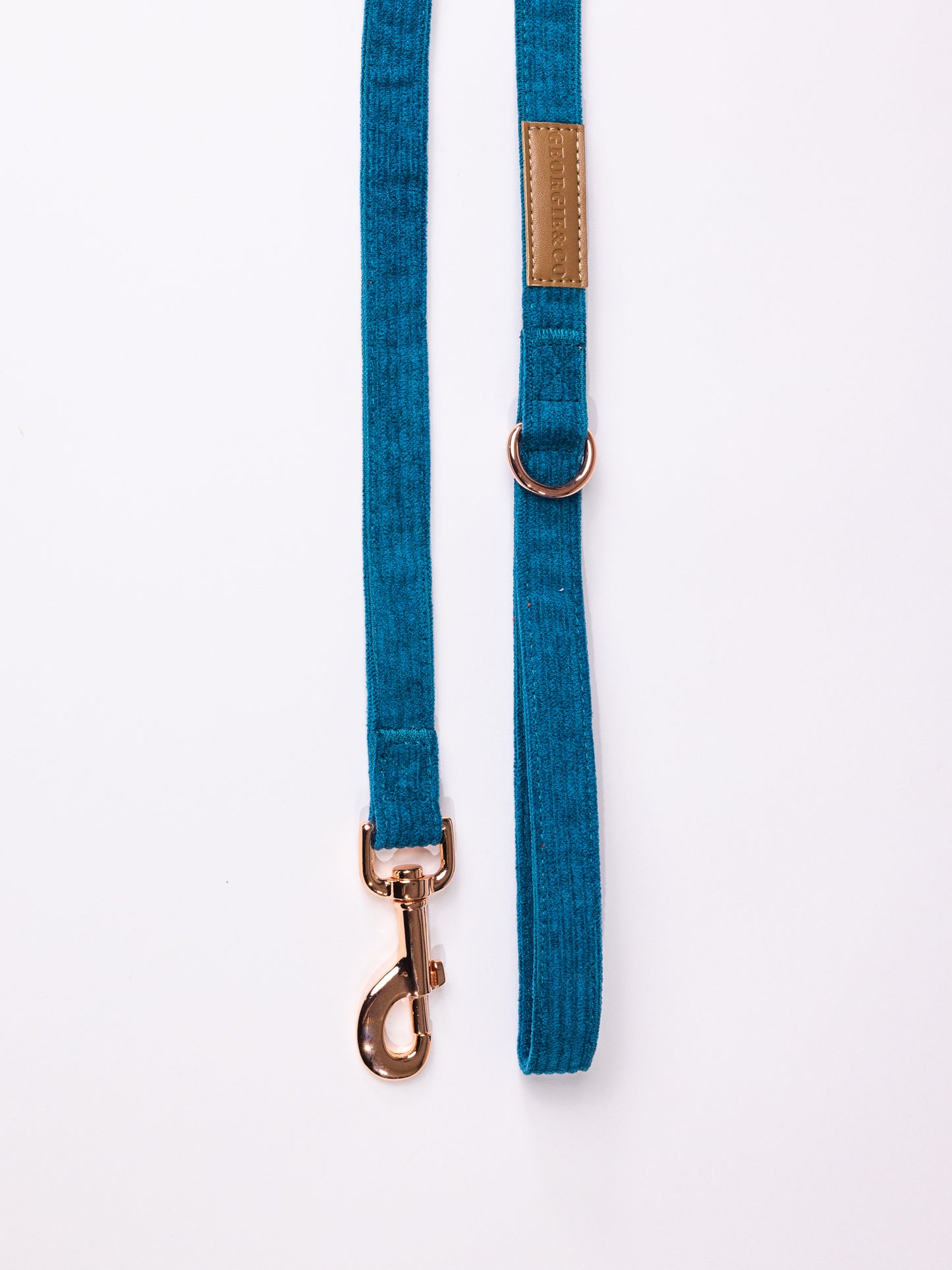 Barkley Luxury Blue Corduroy Personalised Harness Set