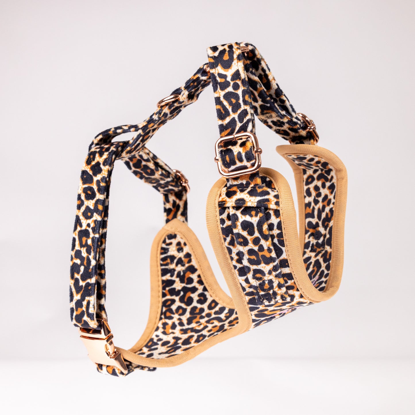 Presley Leopard Luxury Velvet Harness