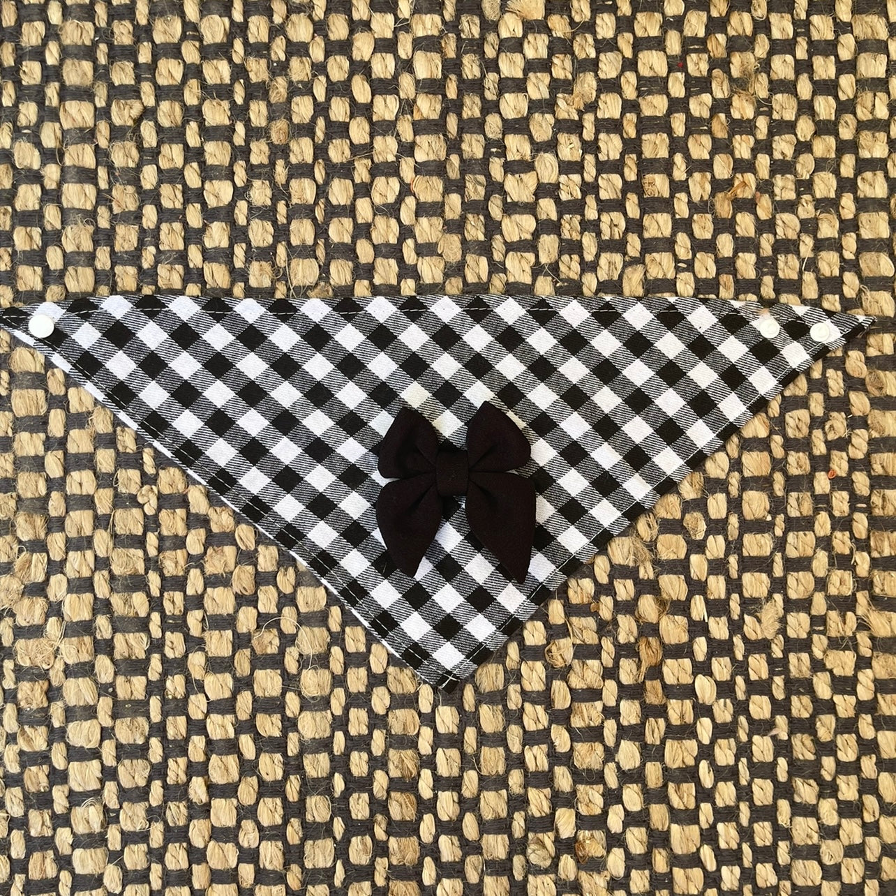 plaid dog triangle bandana 