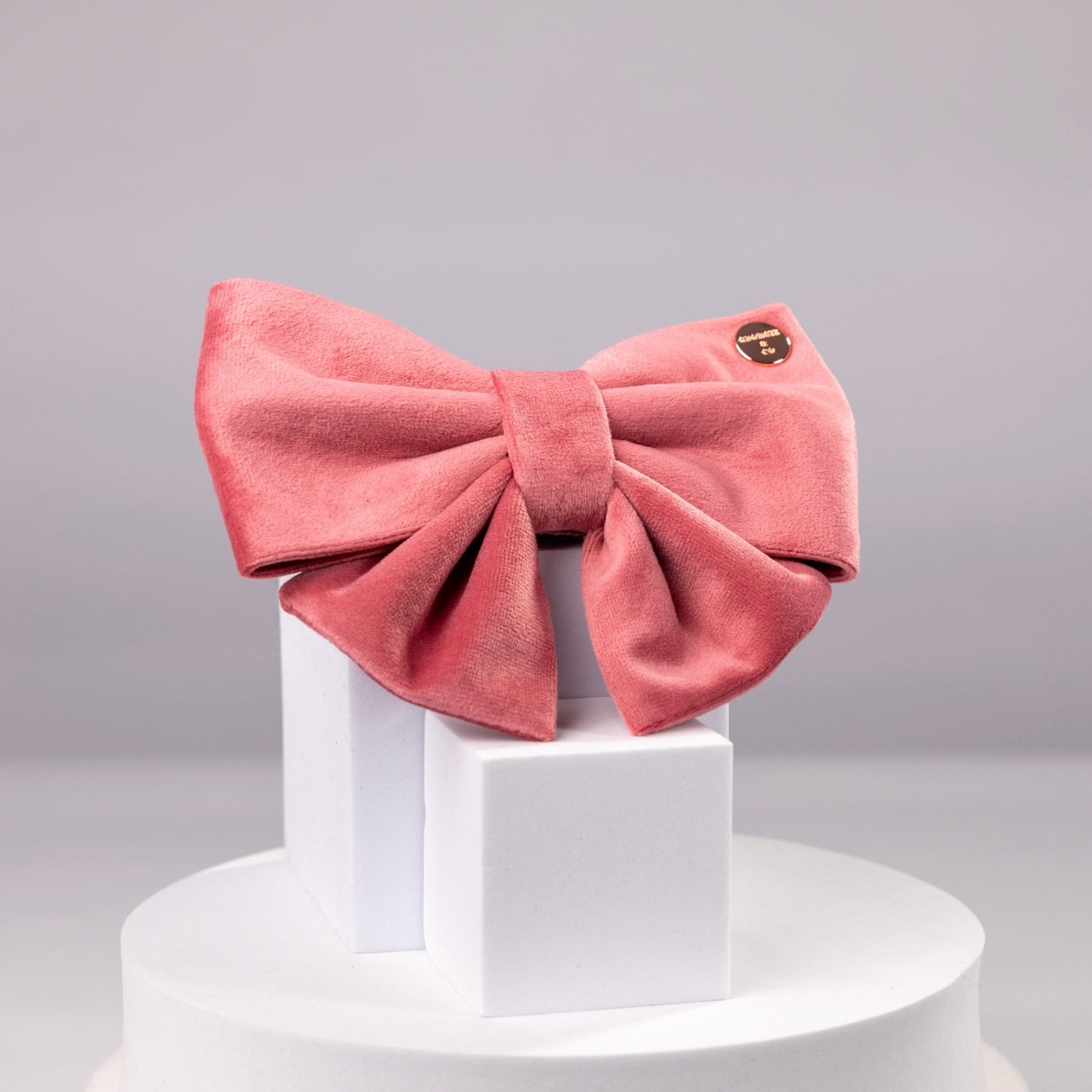 Gigi Luxury Pink Velvet Harness Set