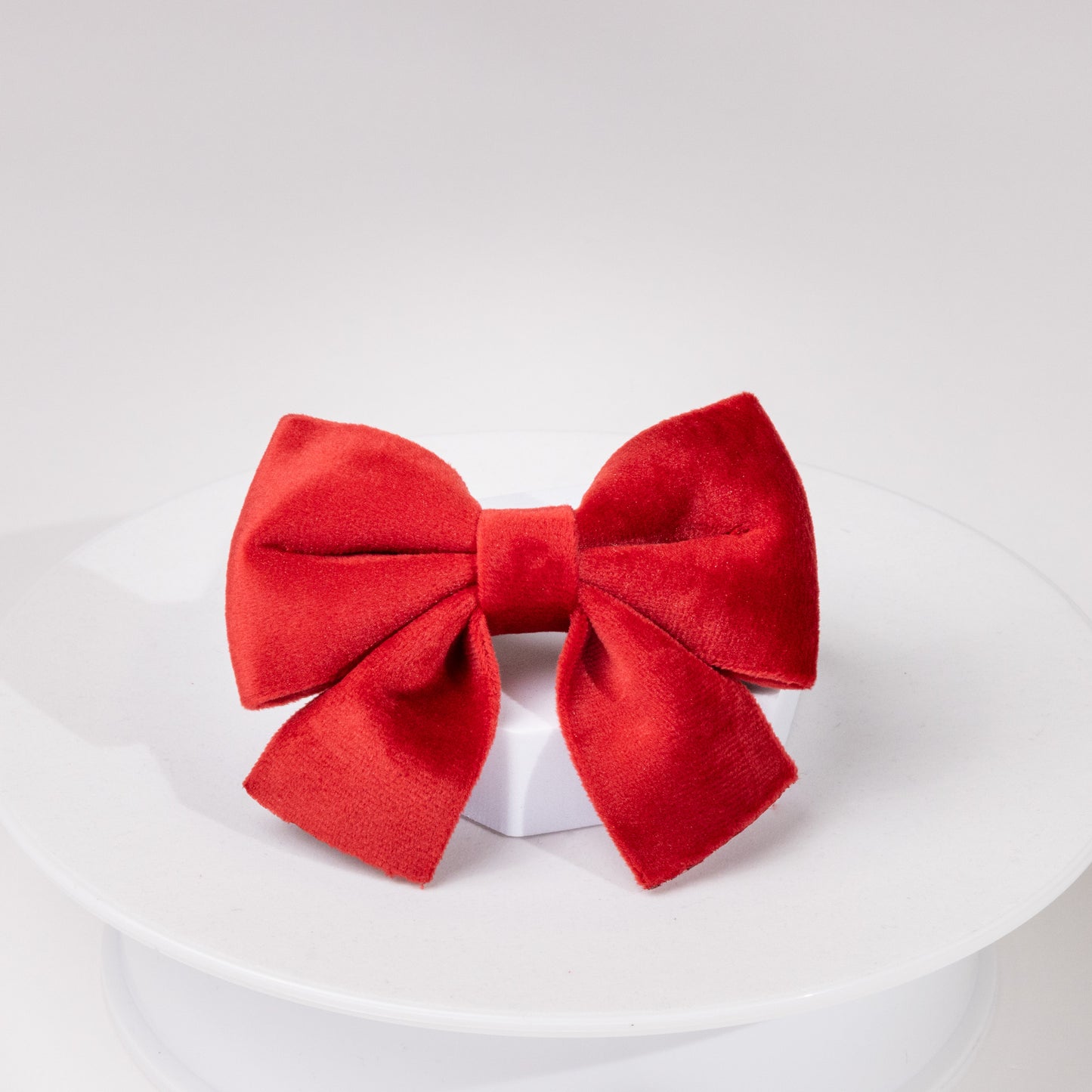 Addison Luxury Red Velvet Sailor Bow
