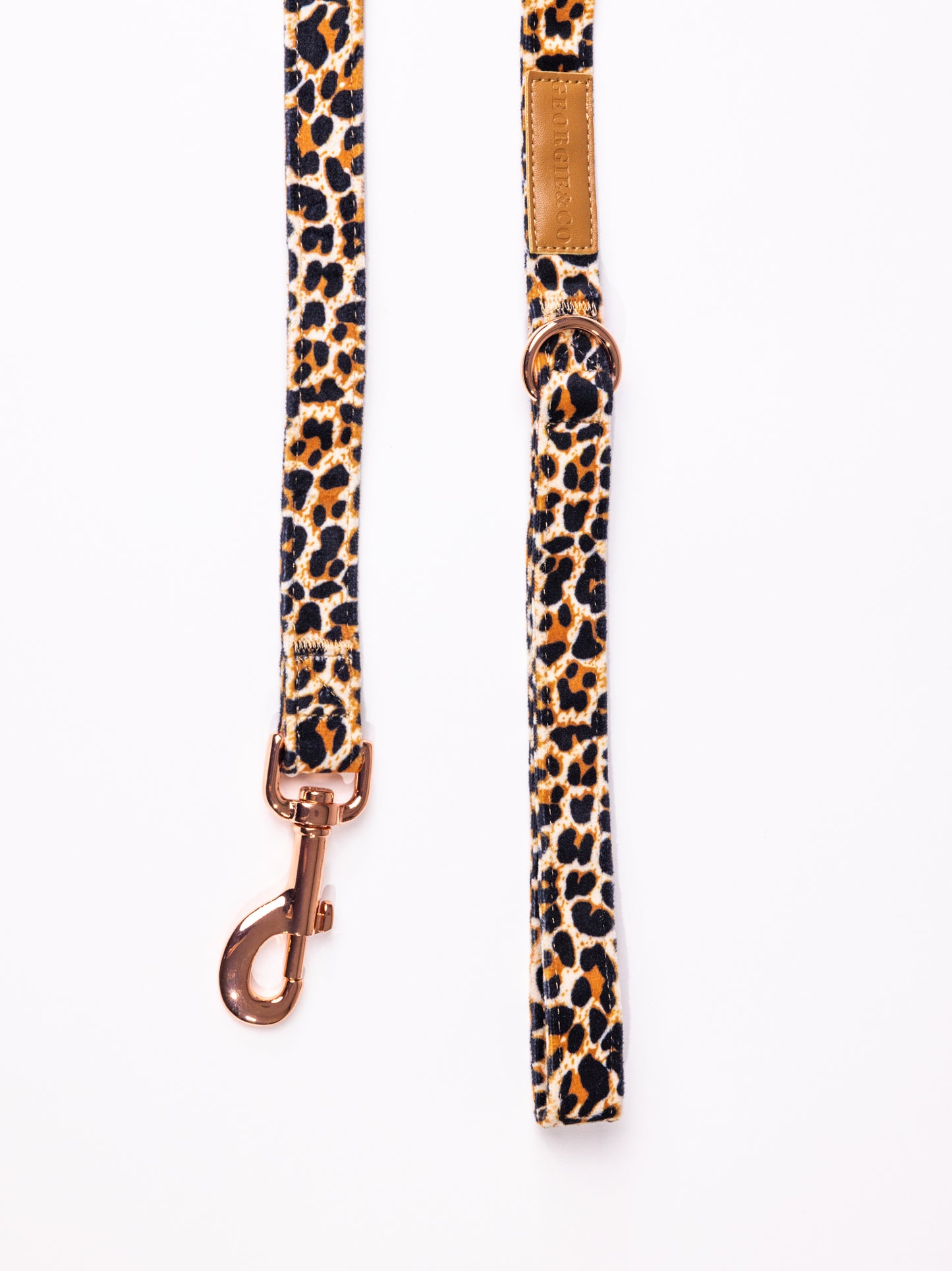 Presley Luxury Leopard Velvet Collar Set