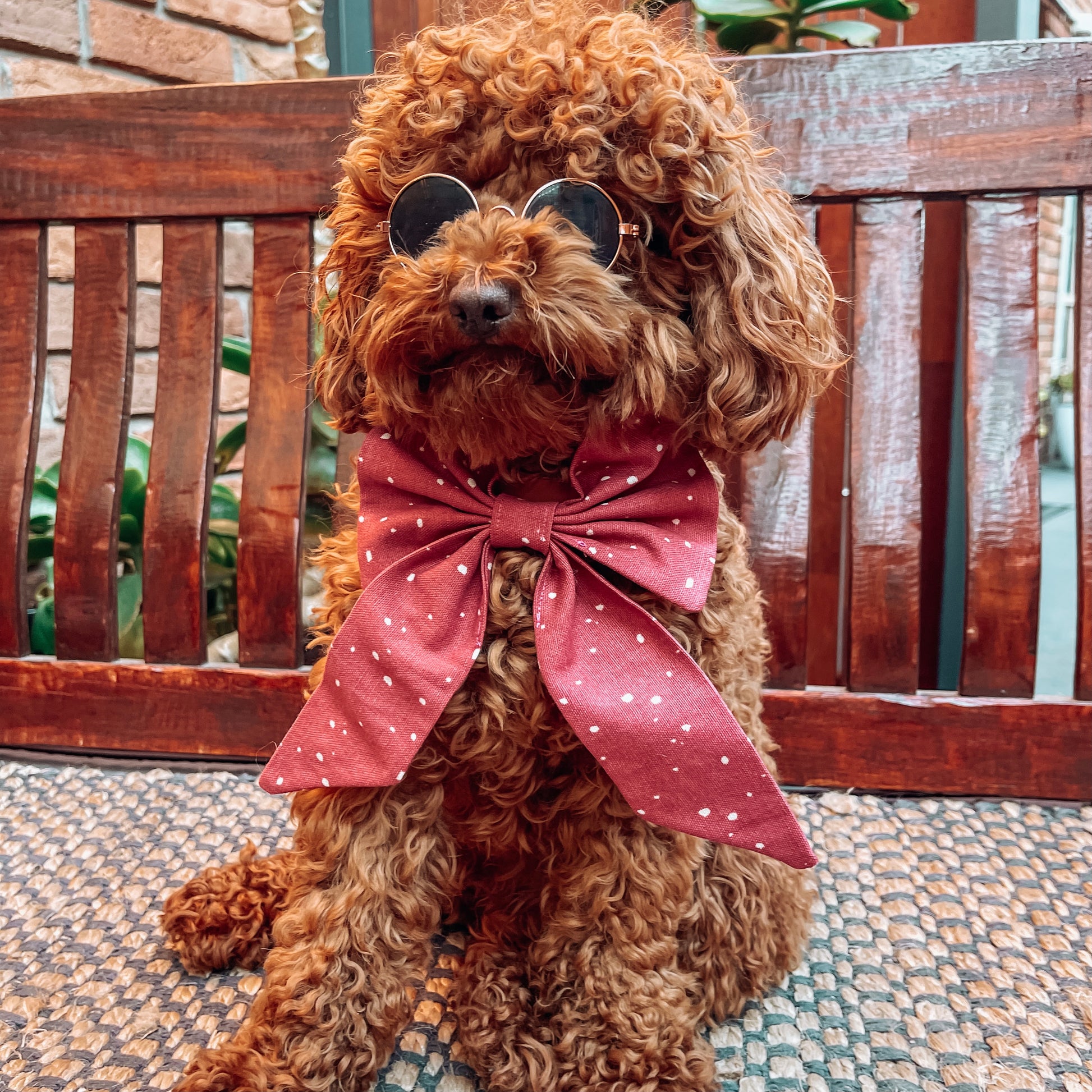 luxury dog sailor bow tie 