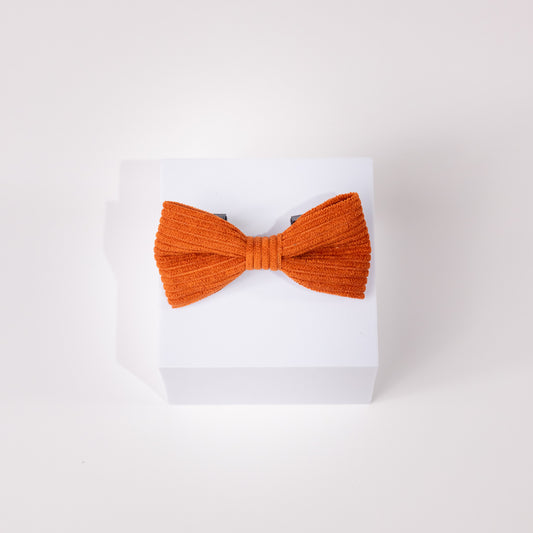 Luxury Hadley Rusty Orange Corduroy Bow Tie