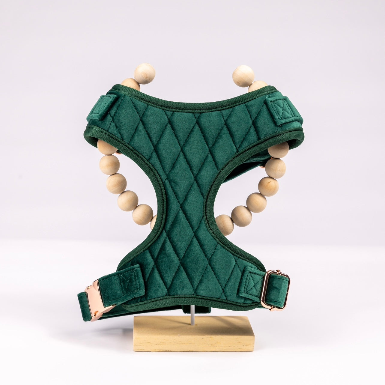 Frankie Luxury Green Velvet Harness Set